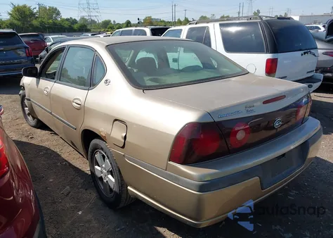 2004 Chevrolet Impala из США, поврежденный, VIN 2G1WF55E749197635